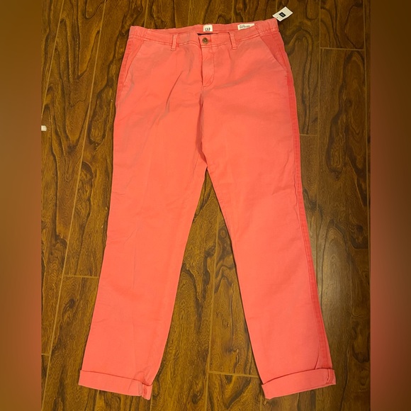 Gap, coral, tall, women’s, size 10 pant - Picture 1 of 9